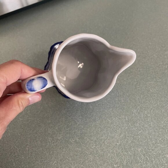 Sadek Blue Export, Creamer and Sugar Bowl With Lid - Picture 3 of 11